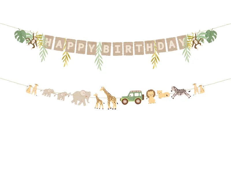 Банер Happy Birthday Safari - Party Design