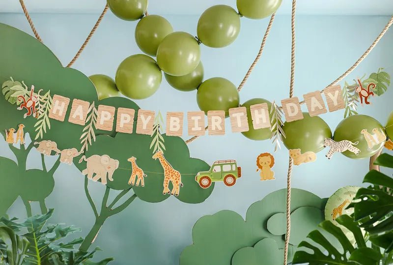 Банер Happy Birthday Safari - Party Design