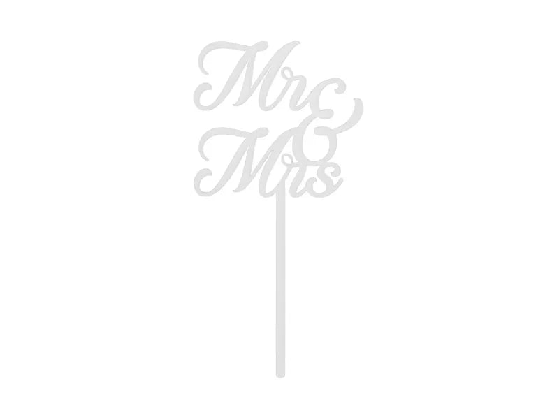 Акрилен Топер за Торта MR & MRS - Party Design
