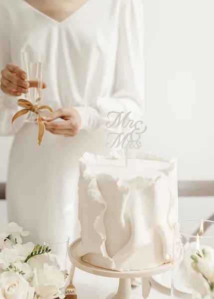 Акрилен Топер за Торта MR & MRS - Party Design