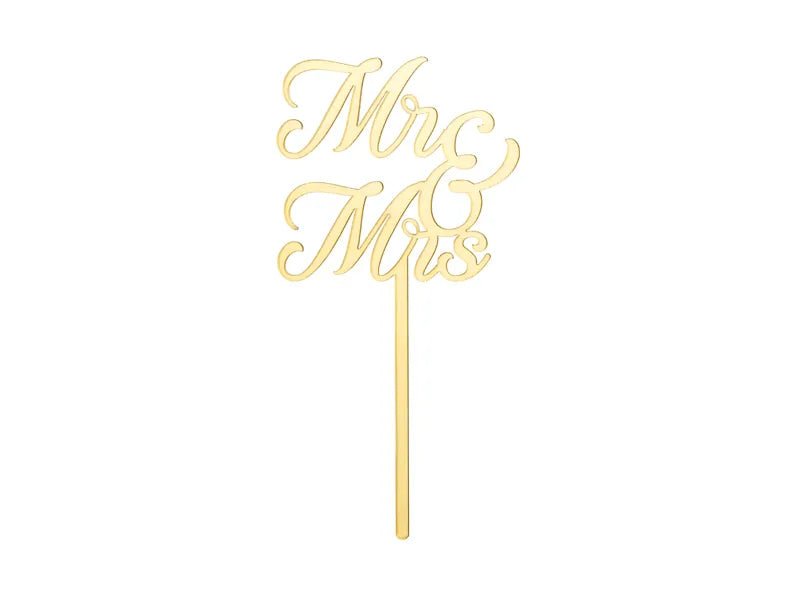 Акрилен Топер за Торта MR & MRS - Party Design