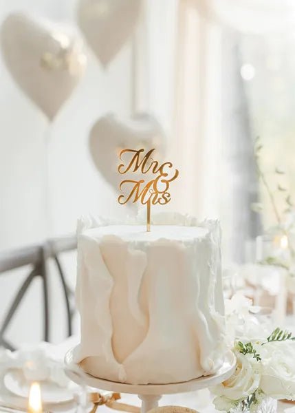 Акрилен Топер за Торта MR & MRS - Party Design