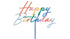 Стилен Топер Happy Birthday в Различни Цветове - Party Design