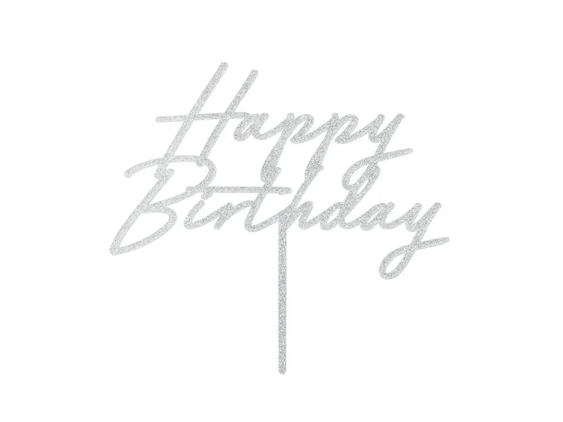 Стилен Топер Happy Birthday в Различни Цветове - Party Design