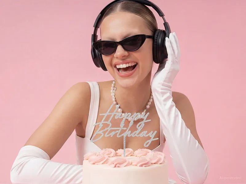 Стилен Топер Happy Birthday в Различни Цветове - Party Design