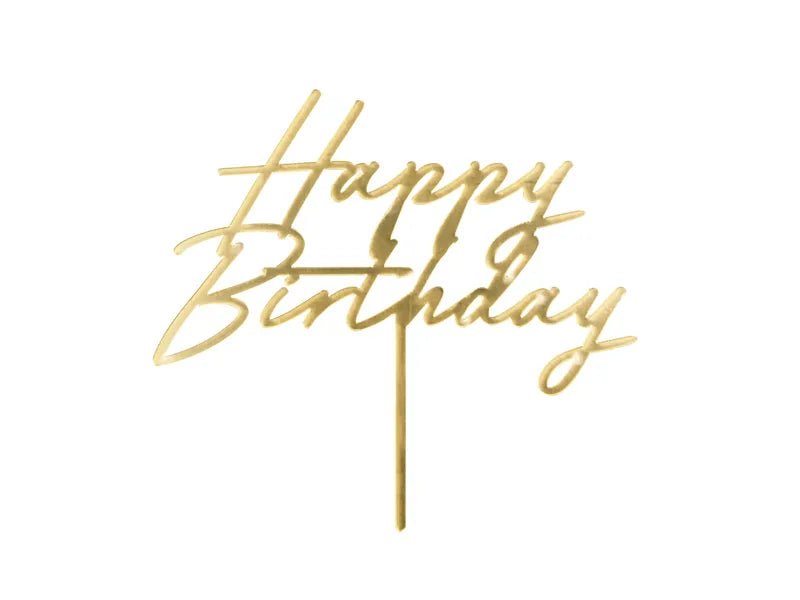 Стилен Топер Happy Birthday в Различни Цветове - Party Design