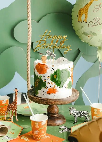 Стилен Топер Happy Birthday в Различни Цветове - Party Design