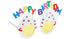 Парти Очила Cupcake Happy Birthday Бели - Party Design