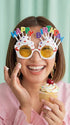 Парти Очила Cupcake Happy Birthday Бели - Party Design