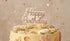 Свещичка за Торта Happy Birthday Студено Злато - Party Design
