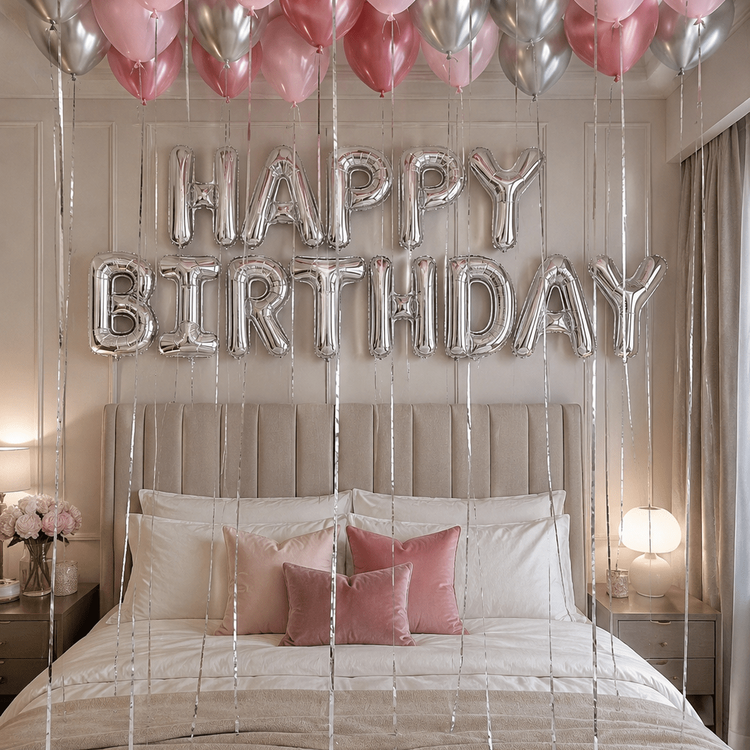 Birthday Cloud Deluxe балонена изненада с хелий за рожден ден