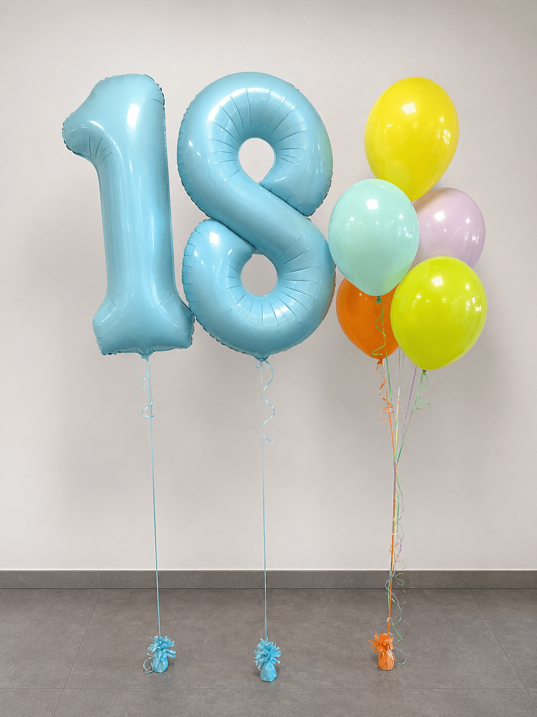 Birthday Mix – Светлосини цифри с хелий - Party Design