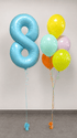 Birthday Mix – Светлосини цифри с хелий - PartyDesign