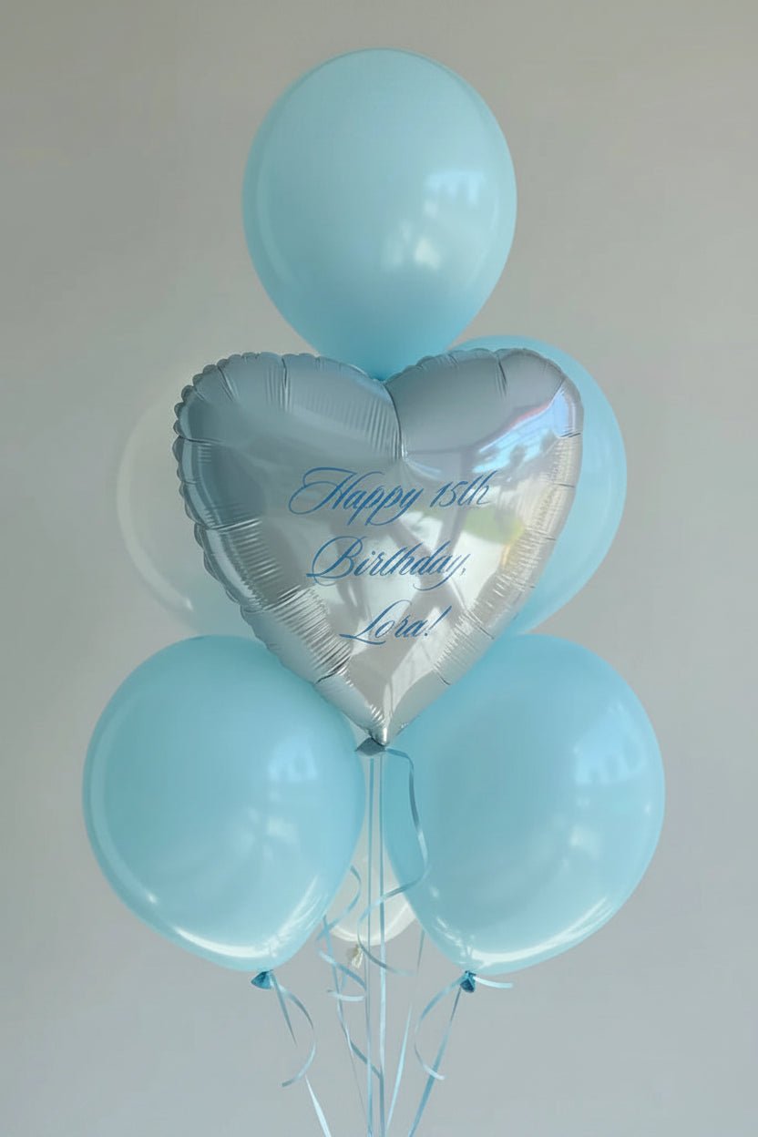 Сет балони Blue Heart с хелий