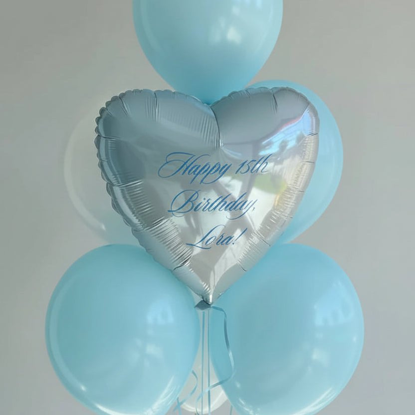 Сет балони Blue Heart с хелий