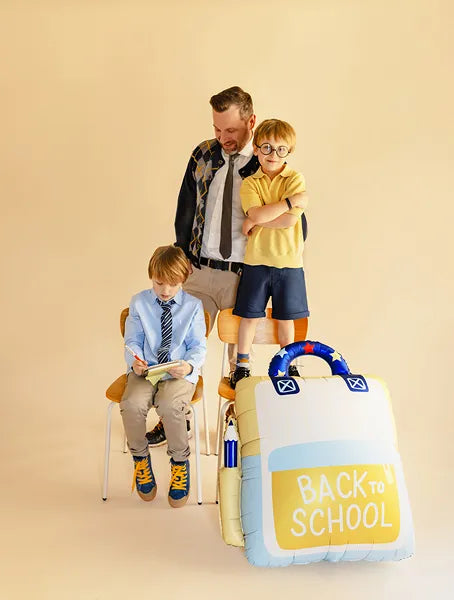 Украса за първия учебен ден с балон раница Back to School