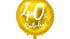 Фолиев балон 40th Birthday златен