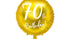 Златен фолиев балон 70th Birthday