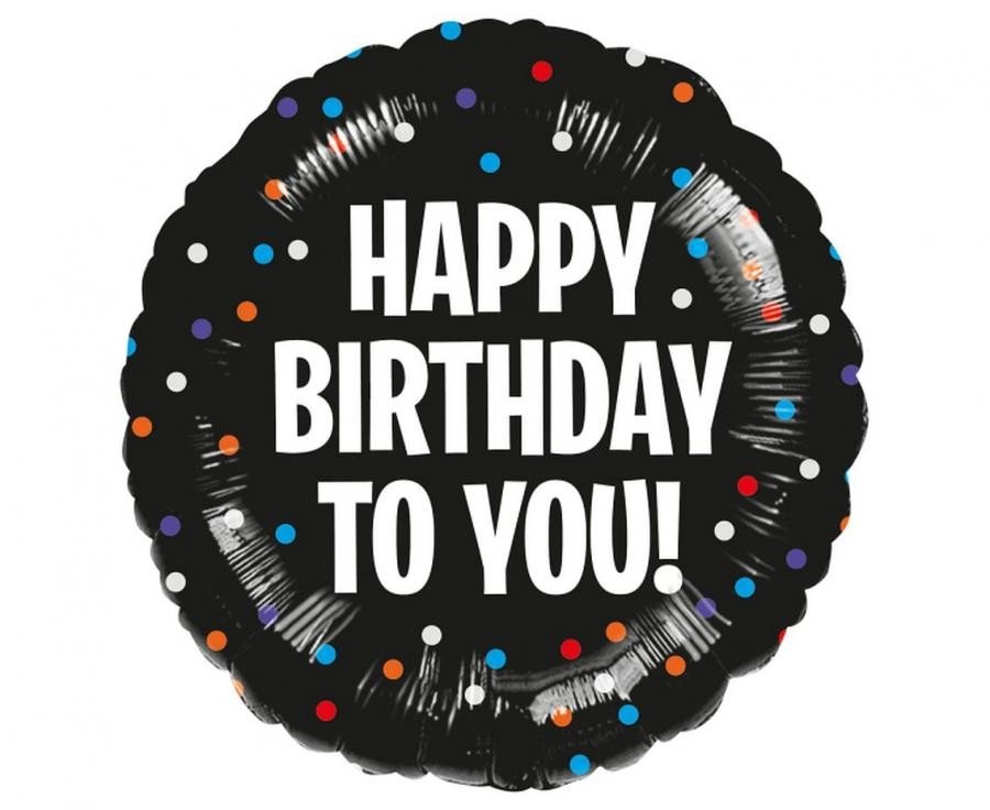 Фолиев балон Birthday To You Satin Dots