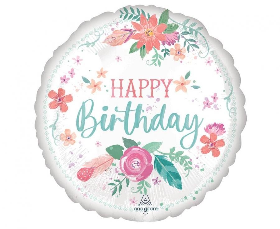 Фолиев балон Free Spirit Birthday