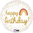 Фолиев балон Happy Birthday бохо стил с дъга