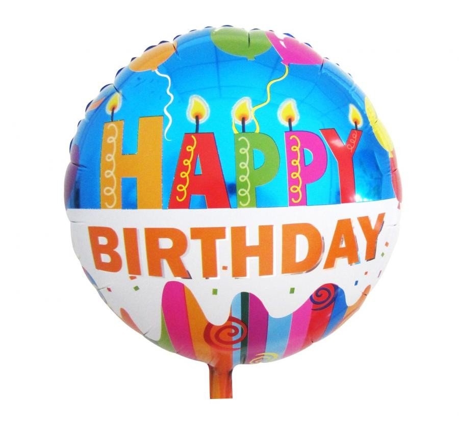 Фолиев балон Happy Birthday candles