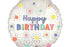 Фолиев балон Happy Birthday Flowers
