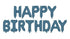 Фолиен балон Happy Birthday тъмносин