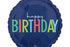 Фолиев балон Modern Birthday син