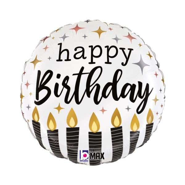 Фолиев балон с надпис Happy Birthday