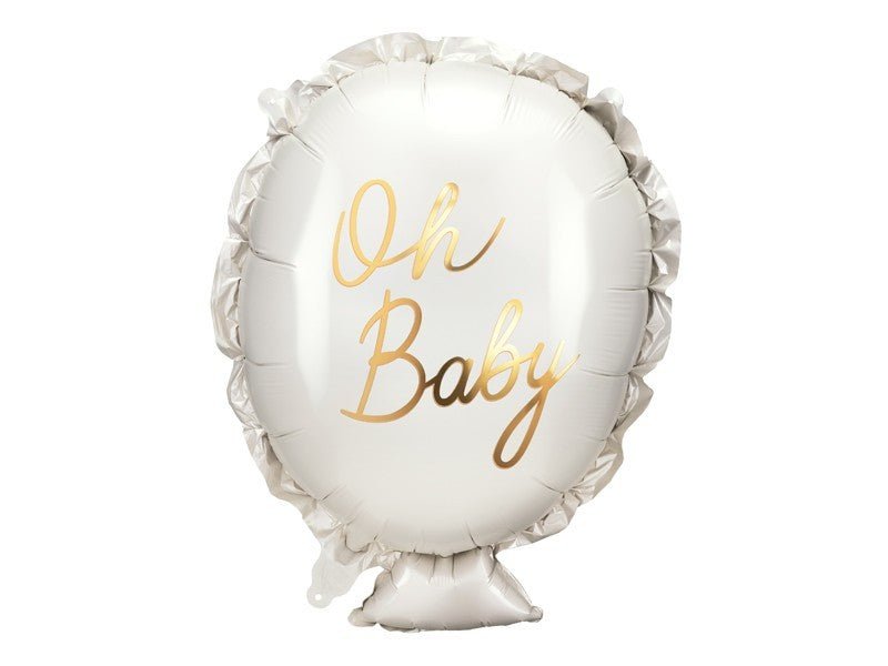 Фолиев балон Oh Baby в кремаво и златно 53 x 69 см