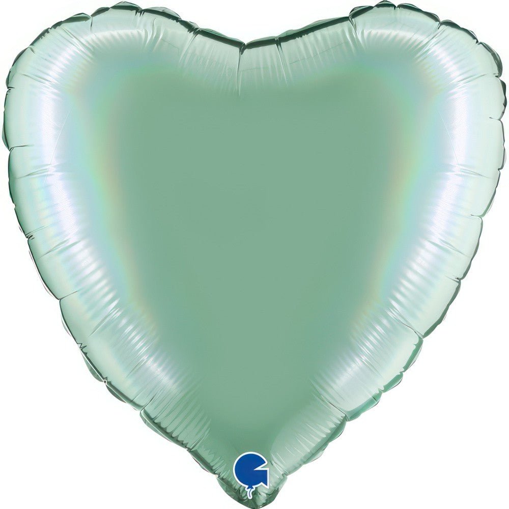 Фолиев балон сърце Platinum Tiffany