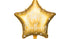 Фолиев балон звезда Happy Birthday златно