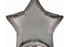 Фолиен балон звезда сатенено стоманено сиво