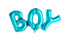 Фолиев надпис Boy син 67 x 29 см