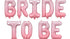 Фолиев надпис Bride to Be розов