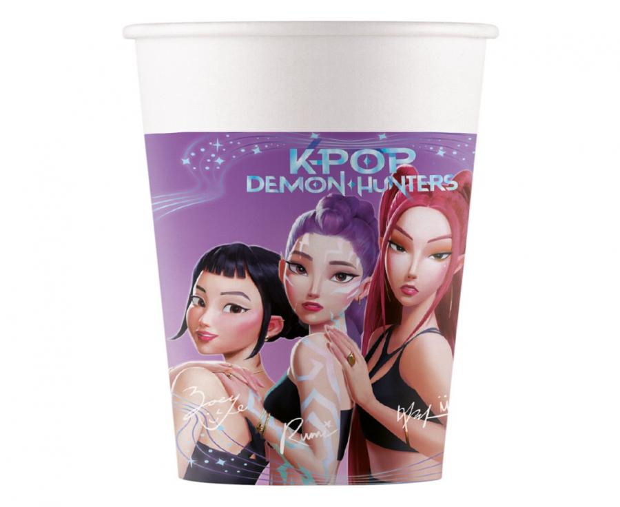 Хартиени чаши K-POP Demon Hunters, 200 мл