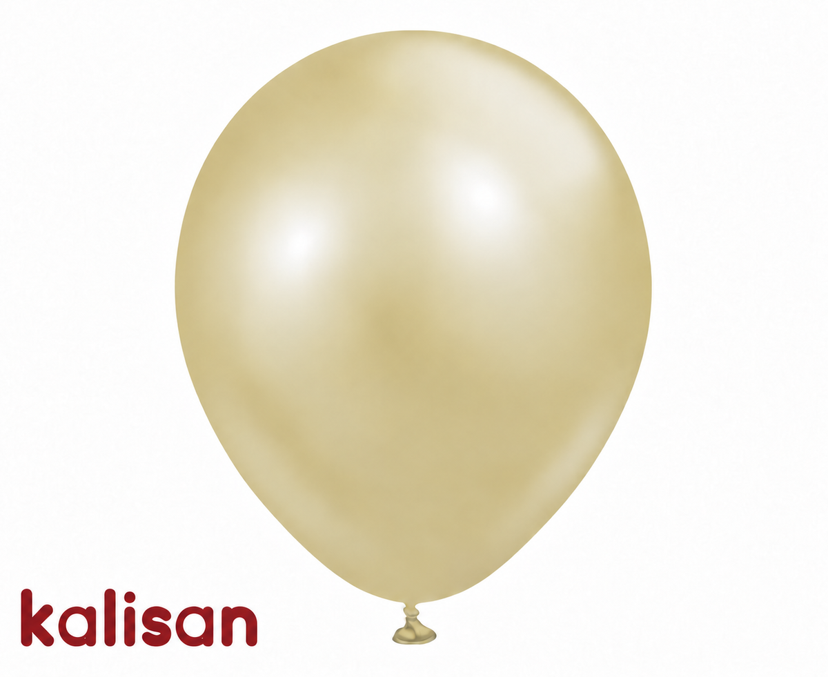 Латексов балон Kalisan Aura Antique Gold в антично злато с логото Kalisan