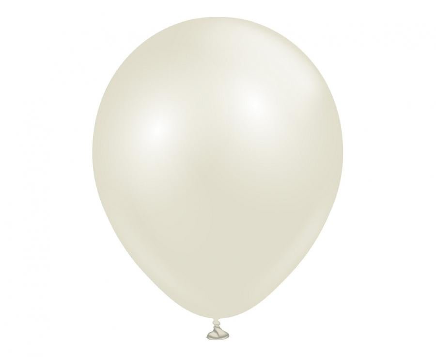 Латексови балони Kalisan Aura Ivory White - PartyDesign