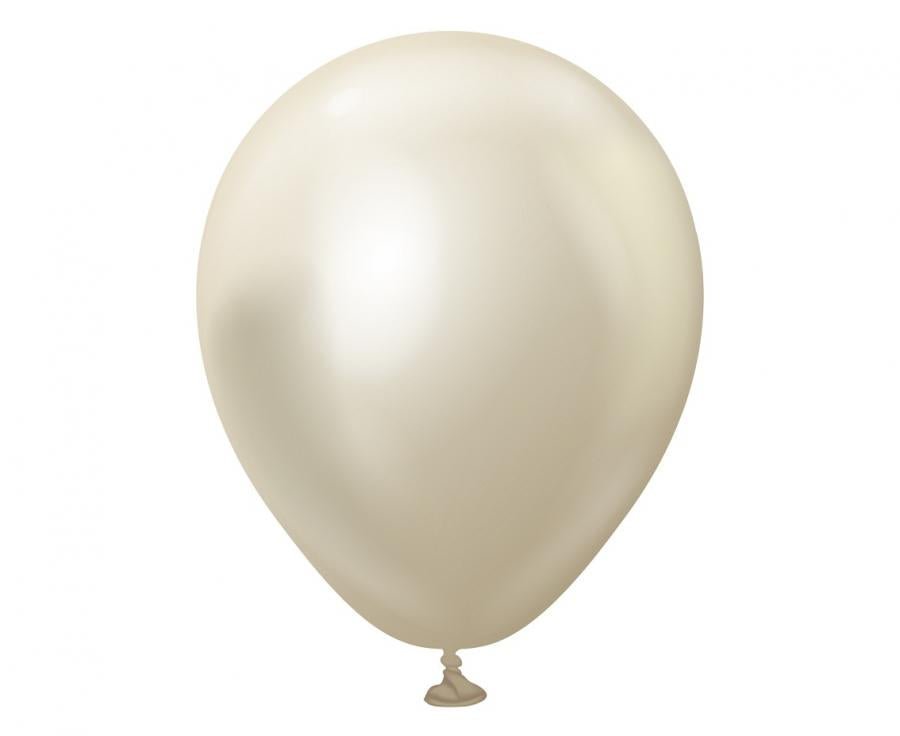 Латексови балони Kalisan Mirror White Gold - PartyDesign