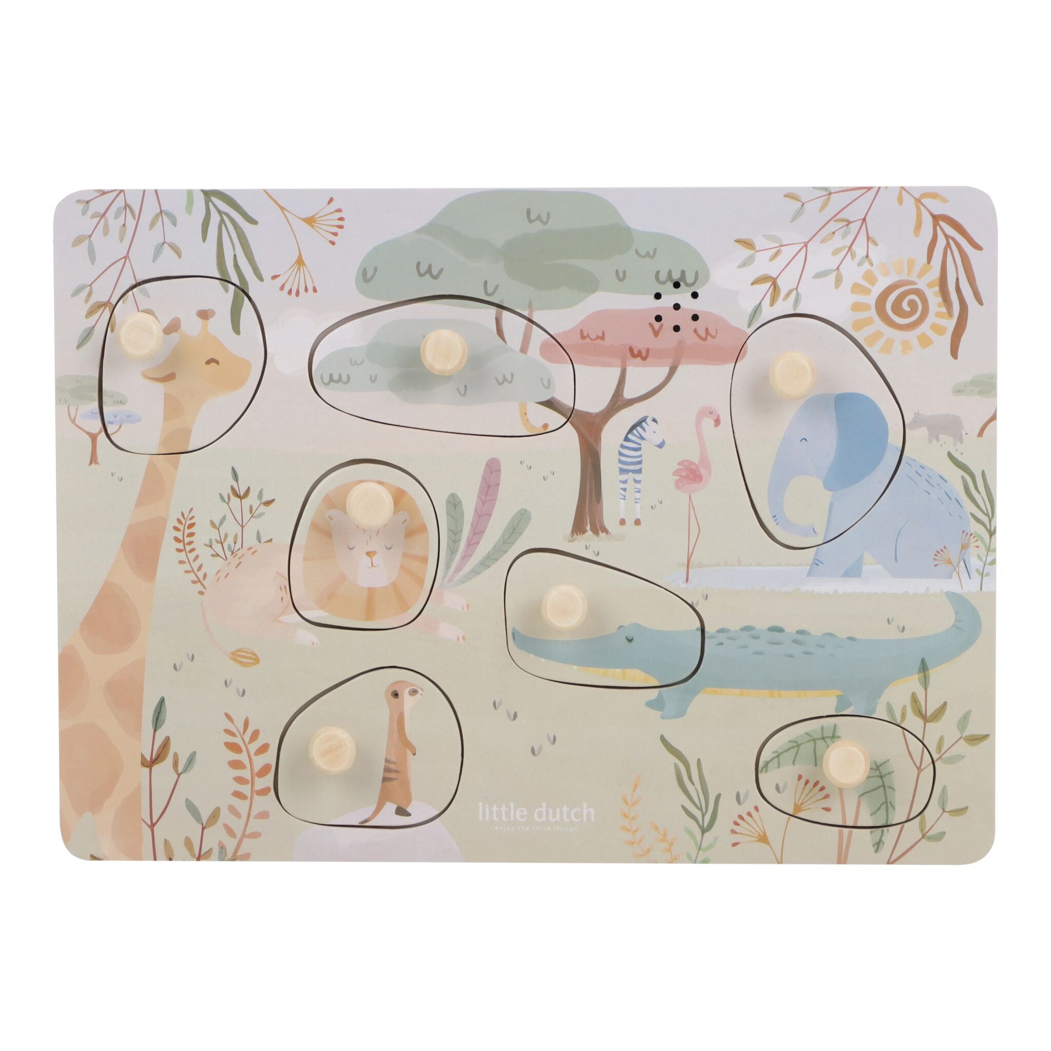 Дървен музикален пъзел Safari Friends - PartyDesign