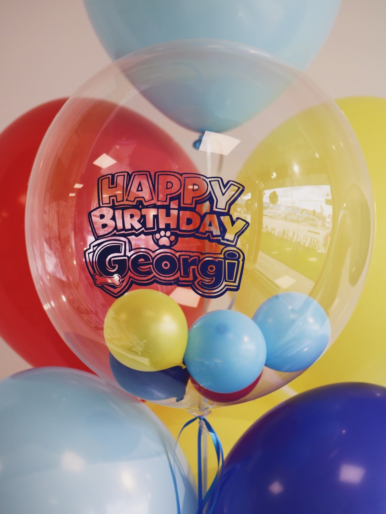 Персонализиран балон Happy Birthday с име