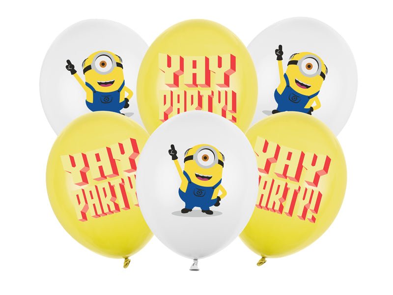 Латексови балони Minions, 30 см, 6 бр.