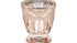 Стъклен свещник в rose gold цвят 8 см