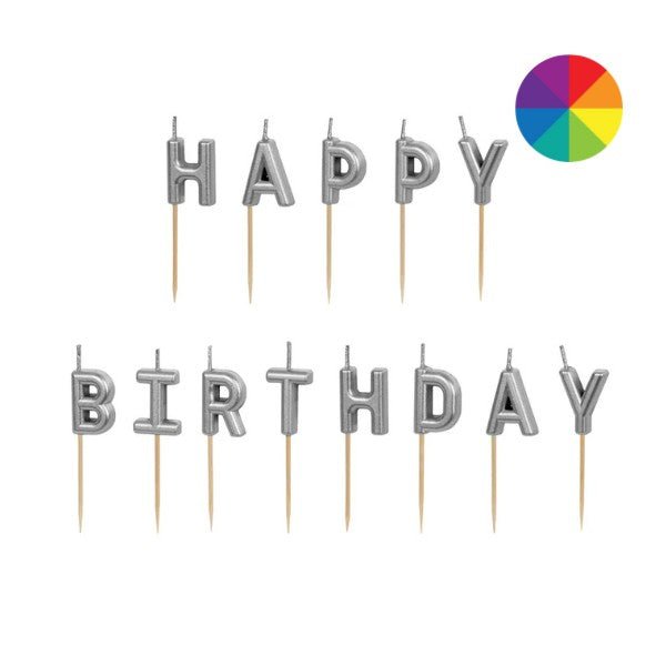 Свещички Happy Birthday за торта