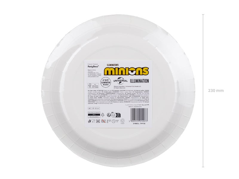 Хартиени чинии Minions, 6 бр. - PartyDesign